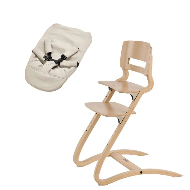 Leander Louie™ High Chair with Baby Insert - Beech/Natural 