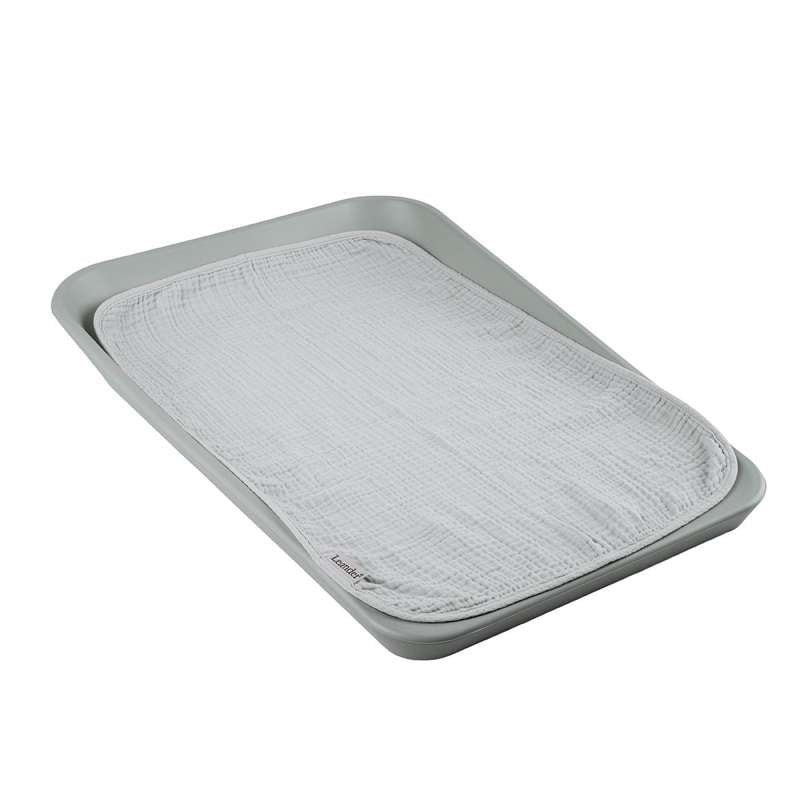 Leander Play mat for Matty and Matty Mini - Muslin - 2-pack - Pearl Grey/Sage Green  - Image 5
