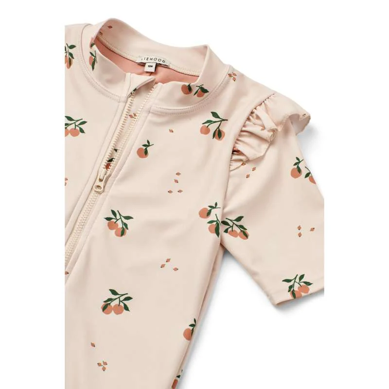 Liewood Amel swimsuit with UV Protection - Peach/Sea Shell  - Image 3