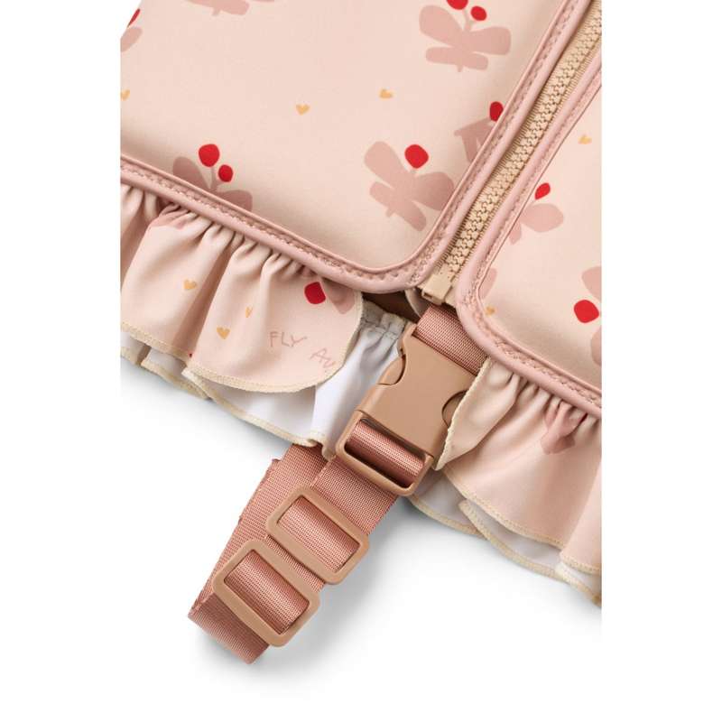 Liewood Dove Bathing Vest with Ruffles - Butterfly/Apple Blossom  - Image 4