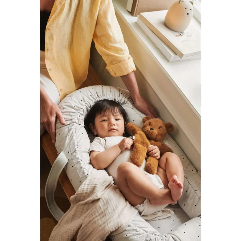 Liewood Gro Babynest/-lift - Classic Dot/Dumbo Grey  - Image 2