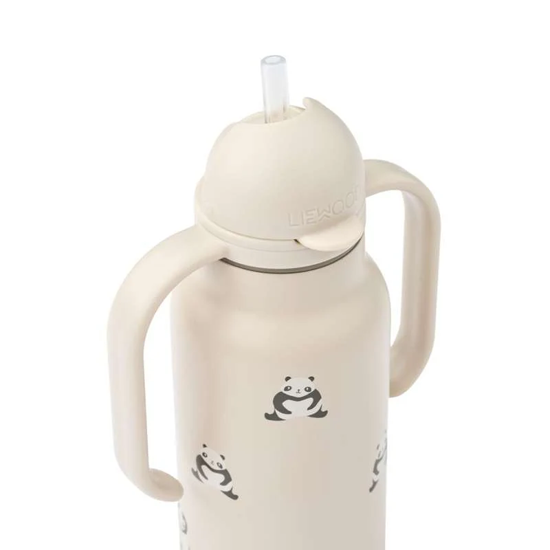 Liewood Kimmie Drikkeflaske - Rustfrit Stål - 250ml - Mini Panda/Sandy - Image 2