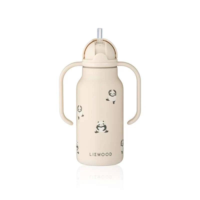 Liewood Kimmie Drikkeflaske - Rustfrit Stål - 250ml - Mini Panda/Sandy - Image 3