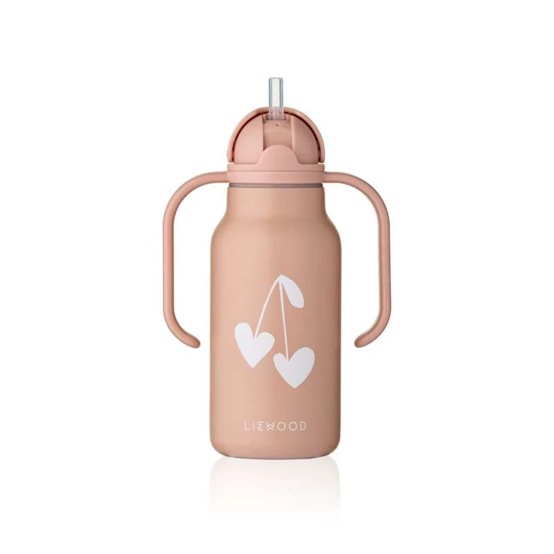 Liewood Kimmie Drikkeflaske - Rustfrit Stål - 250ml - Sweethearts/Pale Tuscany - Image 3