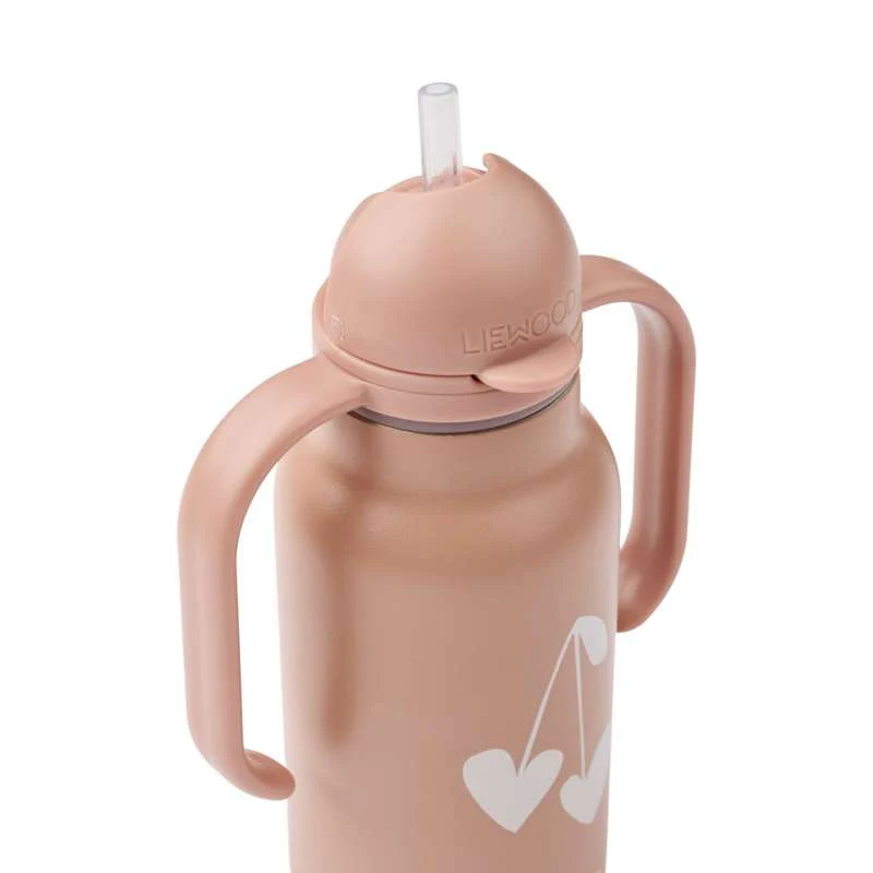 Liewood Kimmie Drikkeflaske - Rustfrit Stål - 250ml - Sweethearts/Pale Tuscany - Image 4
