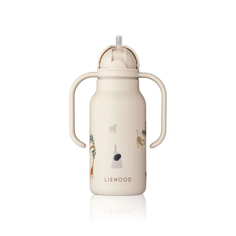 Liewood Kimmie Water Bottle - Stainless Steel - 250ml - All Together/Sandy  - Image 3