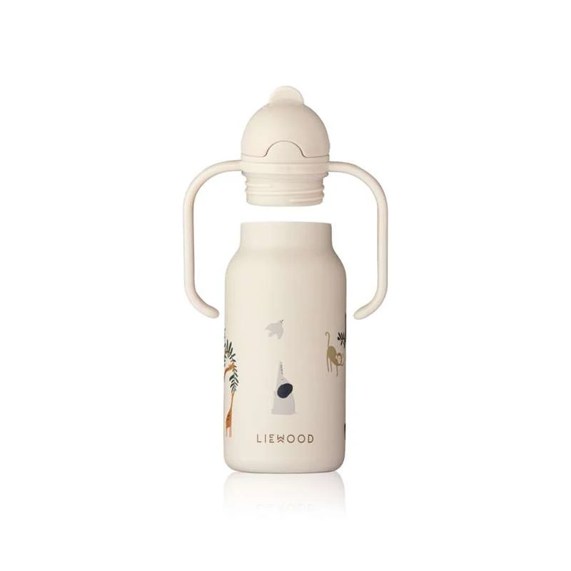 Liewood Kimmie Water Bottle - Stainless Steel - 250ml - All Together/Sandy  - Image 4