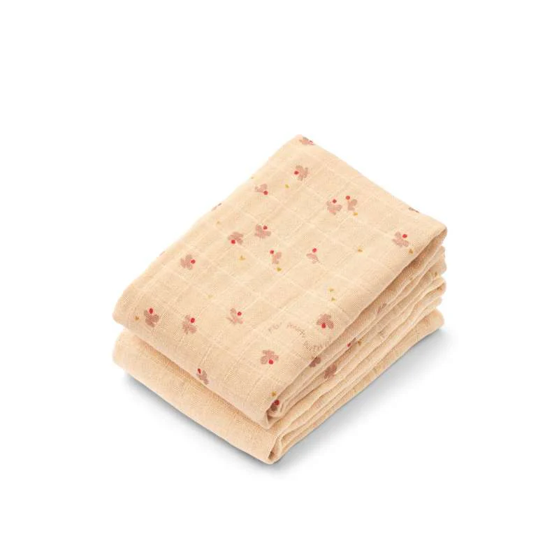 Liewood Lewis Muslin Cloths - 2-pack - Mini Butterfly/Apple Blossom Mix 