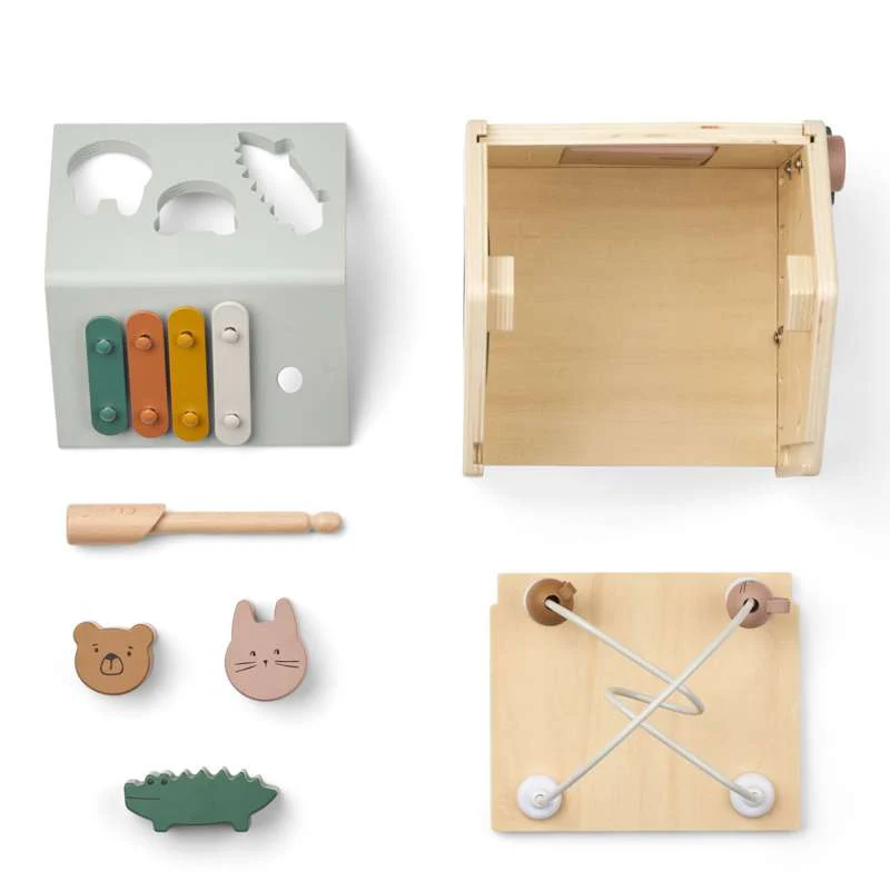 Liewood Lucas Activity Cube - Tuscany Rose Multi Mix  - Image 4