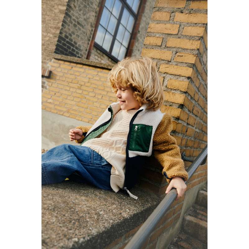 Liewood Nolan Fleecejakke - Classic Navy/Multi Mix - Image 6