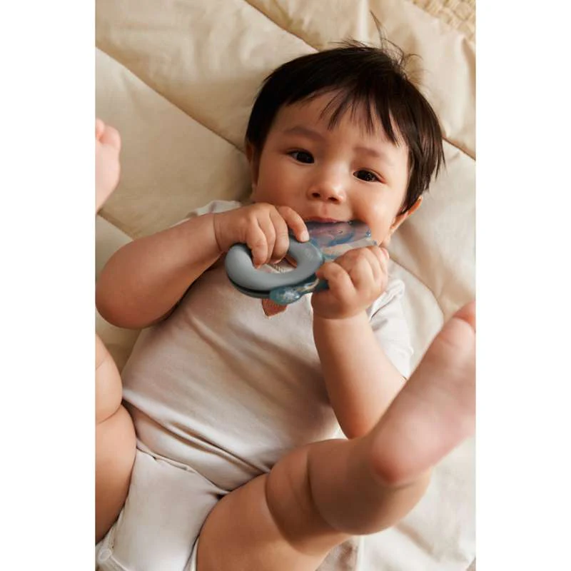 Liewood Rita Cooling Elephant Teething Rings - 2 pcs - Sandy/Dove Blue  - Image 2