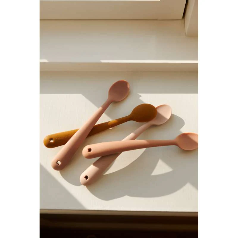 Liewood Siv Bløde Babyskeer - 4-pak - Silikone - Tuscany Rose Multi Mix - Image 6
