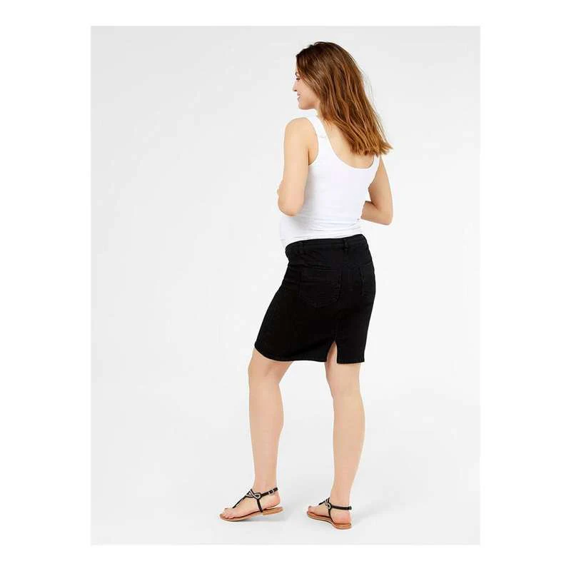 Mamalicious Lola Denim Ventenederdel - Sort - Image 4