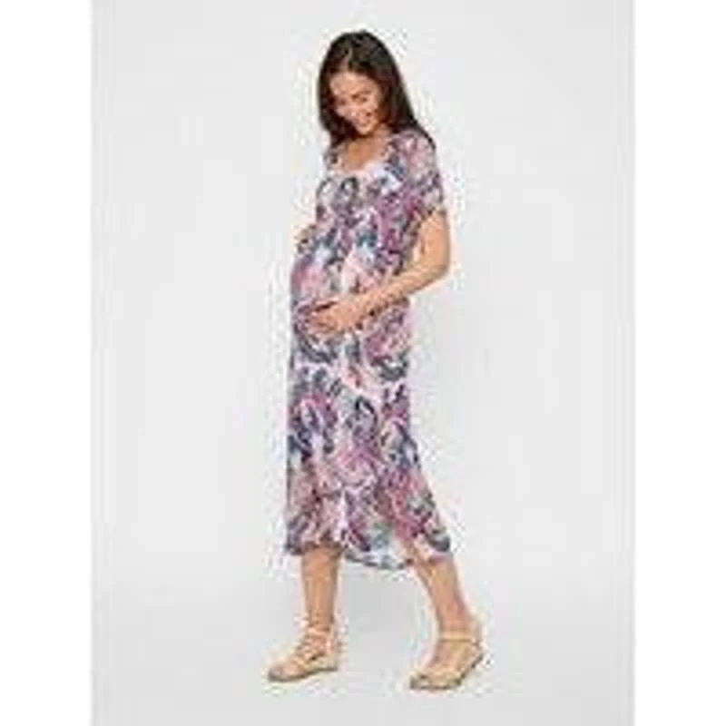 Mamalicious Midi Graviditetskjole - Paisley - Image 5