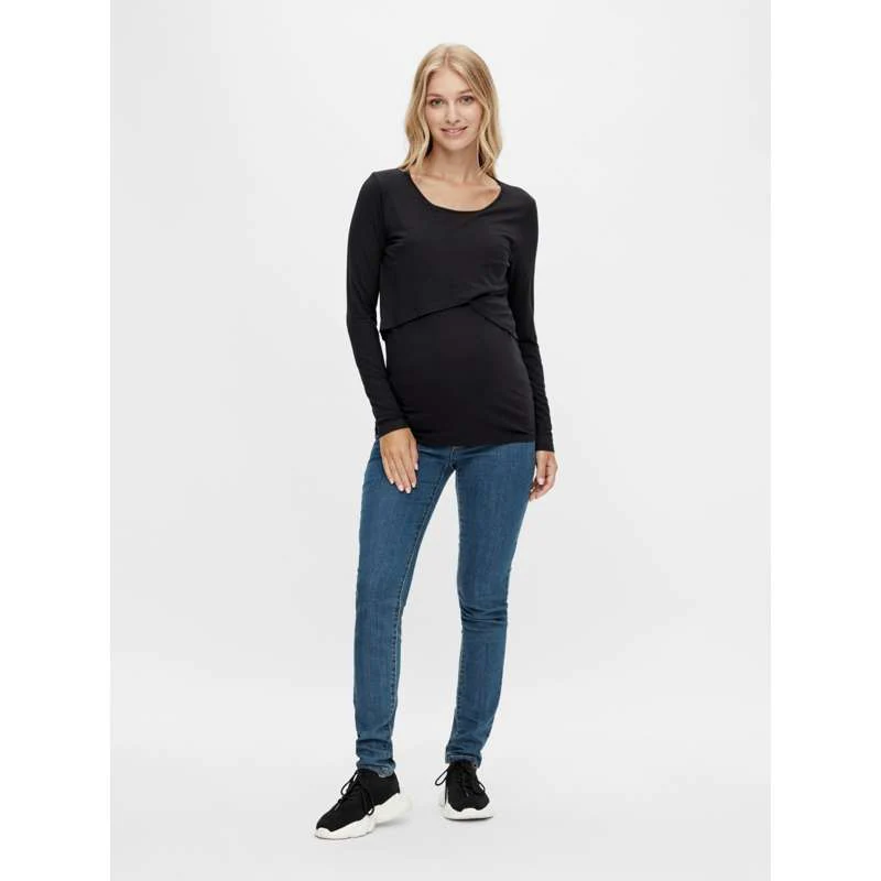 Mamalicious MLCAMMA JUNE Gravid- og Ammebluse - Sort - Image 4