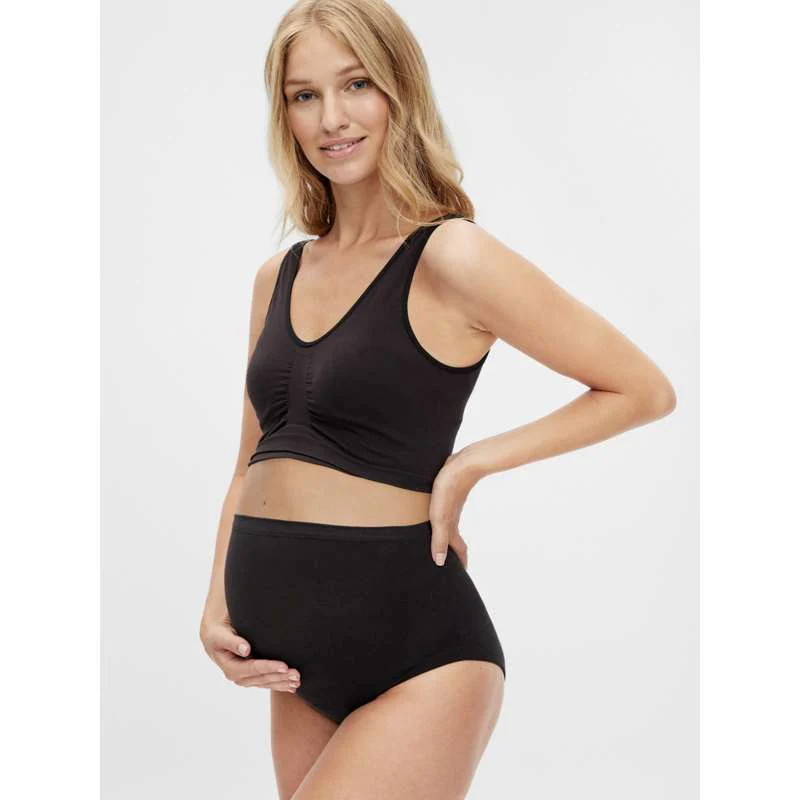 Mamalicious MLHEAL Pregnancy Panties - 2-pack - Black  - Image 2