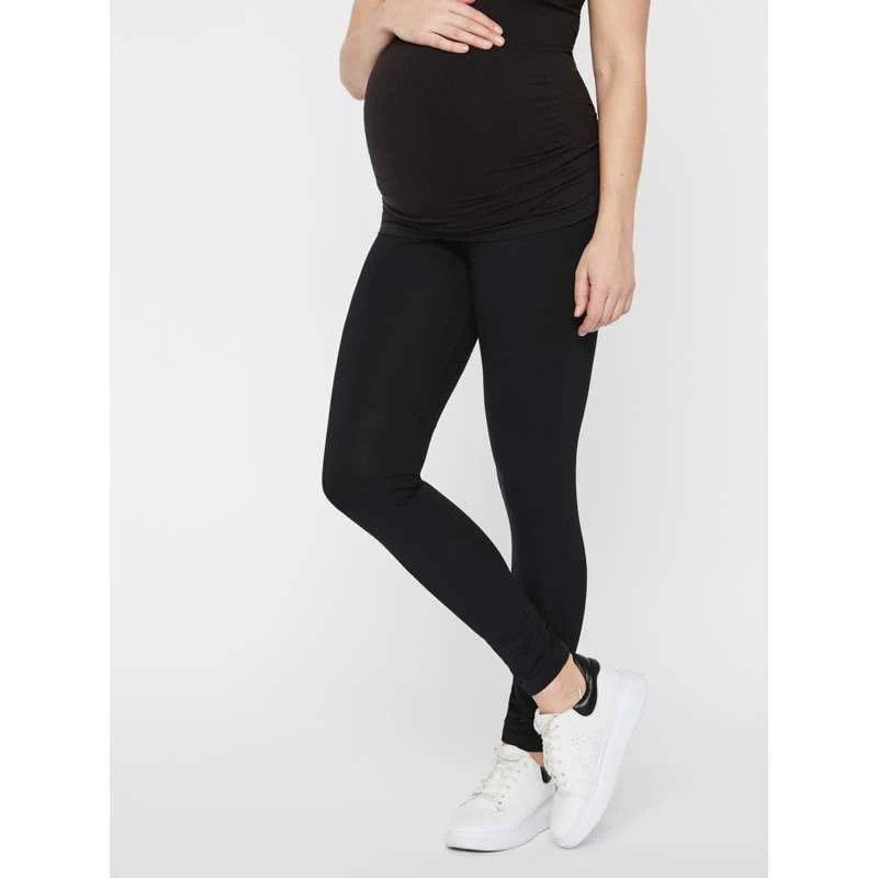 Mamalicious MLLEA Lange Graviditetsleggings - 2-pak - Sort - Image 2