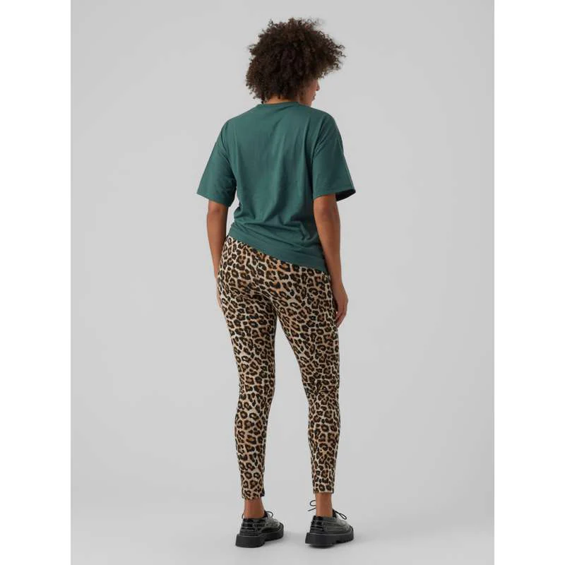 Mamalicious MLSANNI Graviditets-Leggings - 2-pak - Sort/Leopard - Image 6