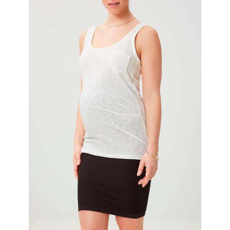 Mamalicious New Sica Jersey Ventetop - Snow White - Image 3