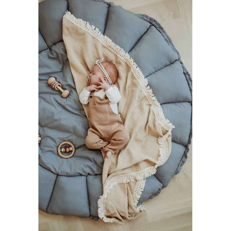 Play & Go Bloom - Baby nest/Play mat - Dusty Blue  - Image 5