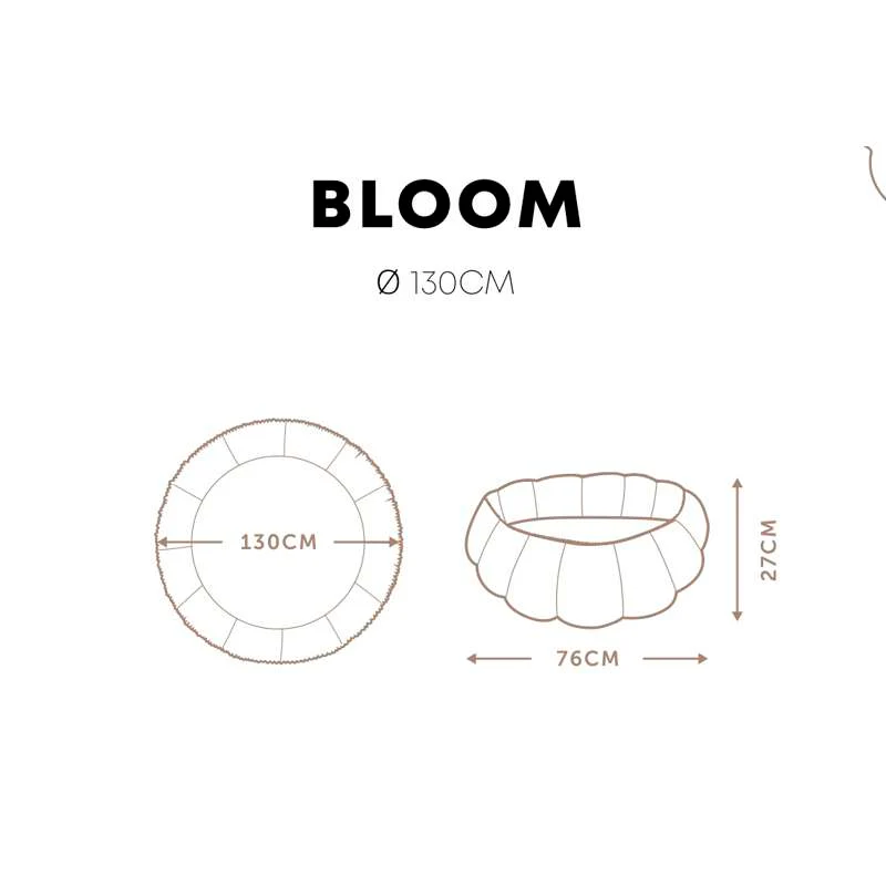 Play & Go Bloom - Baby nest/Play mat - Dusty Blue  - Image 6