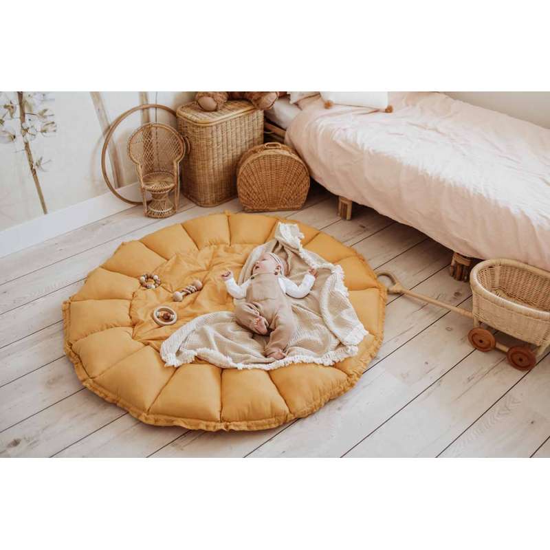 Play & Go Bloom - Baby nest/Play mat - Mustard  - Image 13