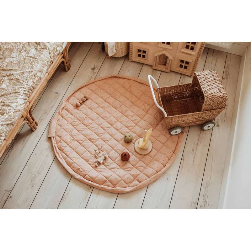 Play & Go Soft Organic - 2-in-1 Storage Blanket/Toy Blanket - Fleuri  - Image 8