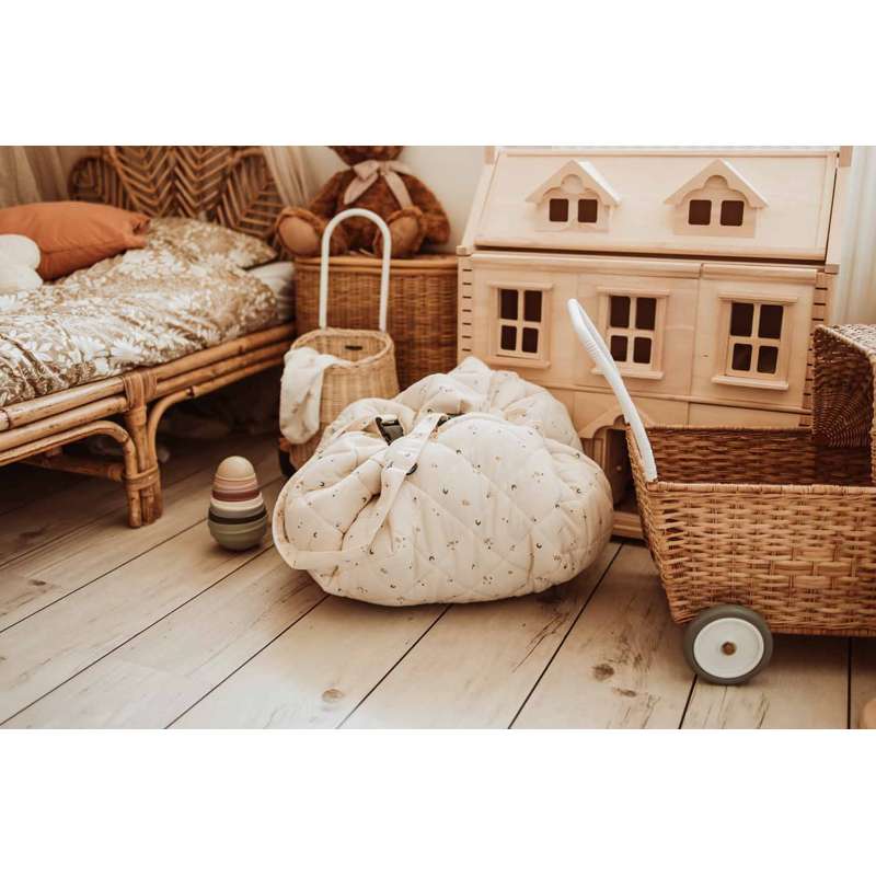 Play & Go Soft Organic - 2-in-1 Storage Rug/Toy Rug - Moon  - Image 11