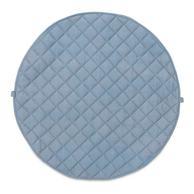 Play & Go Soft Organic - 2-i-1 Opbevaringstæppe/Legetæppe - Dusty Blue - Image 6