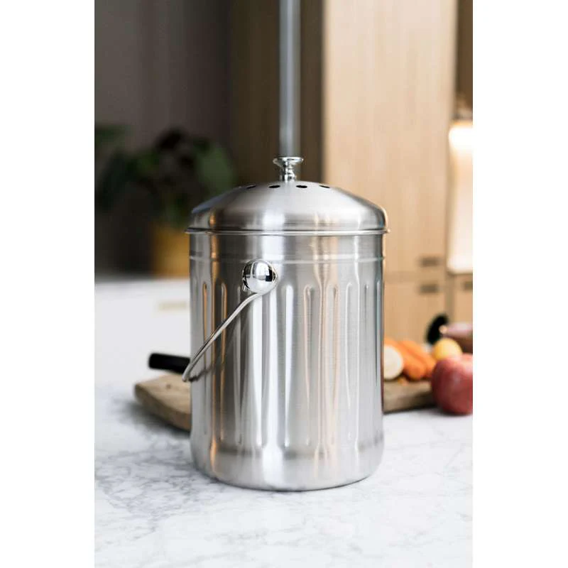 Pulito CompostPail Compost Bin with Charcoal Filter - 4 liters - Image 2