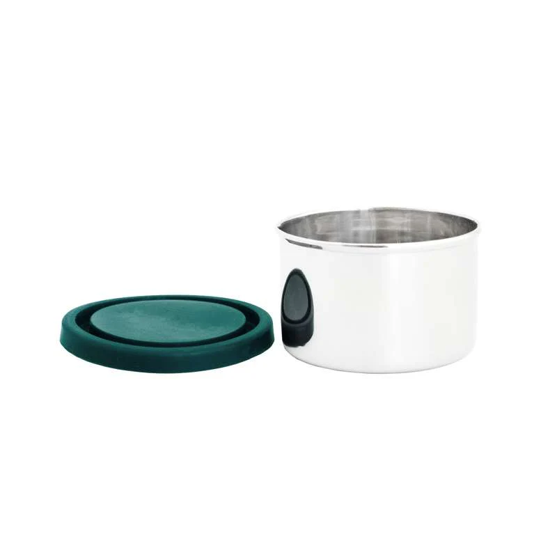 Pulito PureDipBox Snack Box - Stainless Steel - Round - 250ml  - Image 2