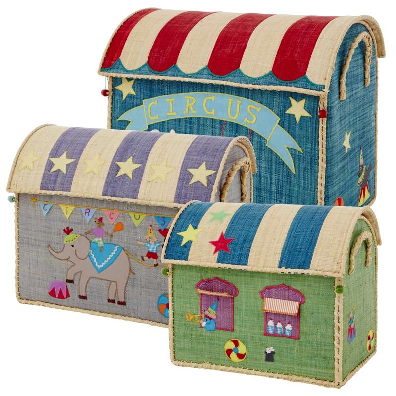 RICE Raffia Storage House - Circus - Medium - Image 2