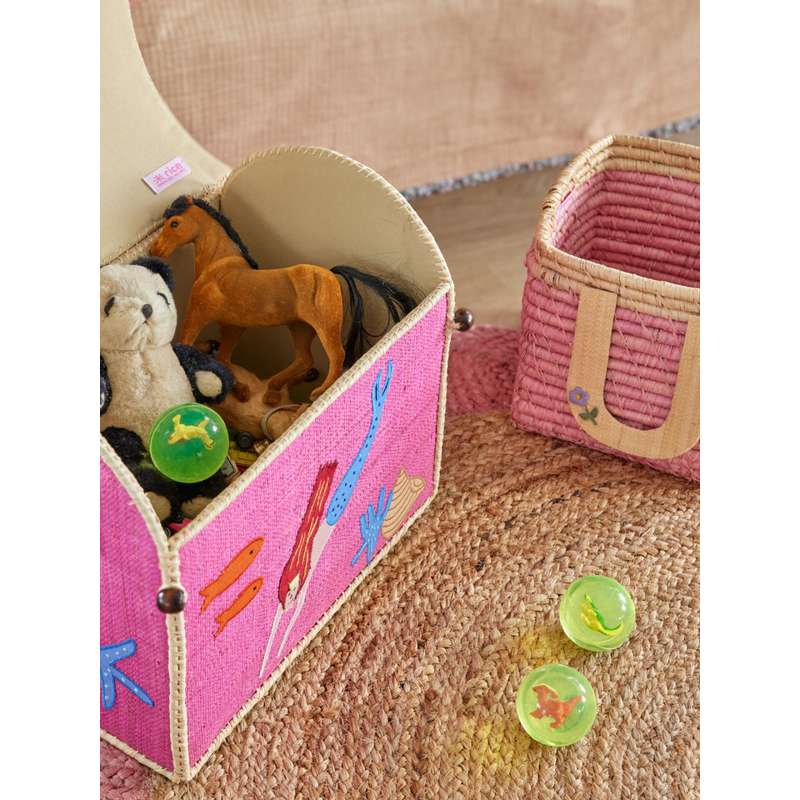 RICE Raffia Storage House - Mermaid - Small  - Image 3