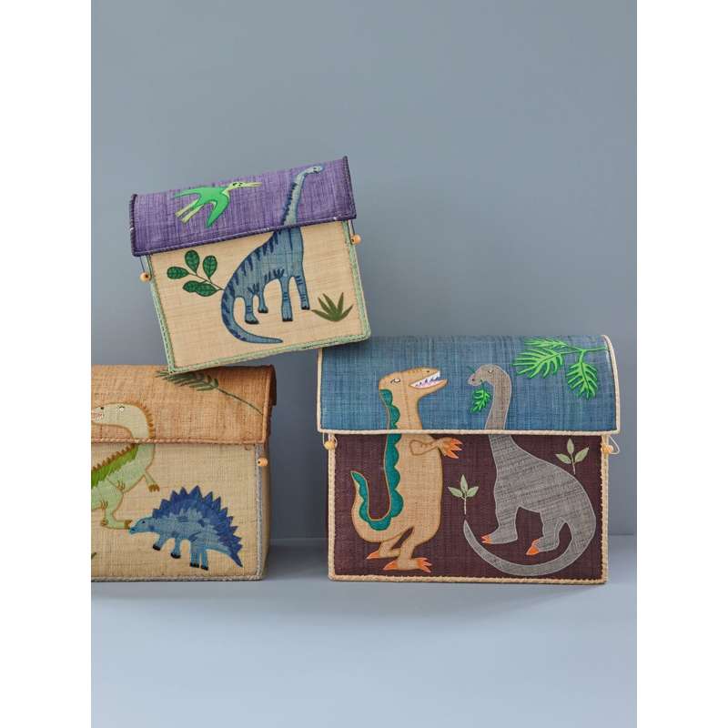 RICE Raffia Storage Houses - Dinosaur - 3 pcs. - Image 2