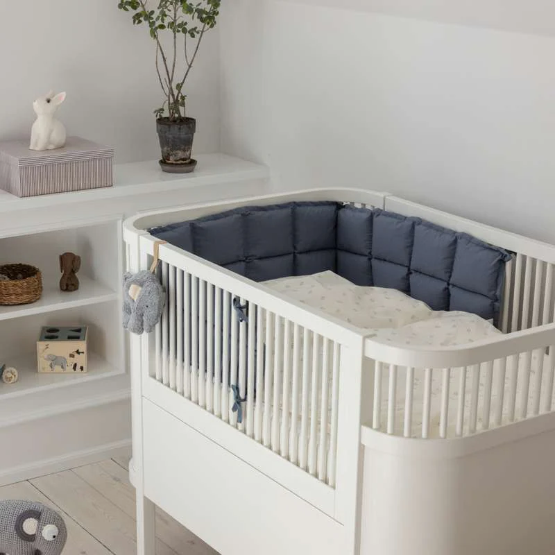 Sebra Bed bumper - Kapok - Half length - Forest Lake Blue  - Image 2
