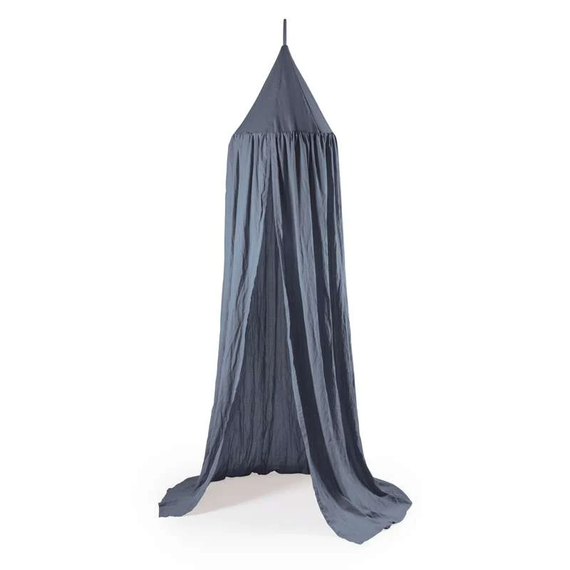 Sebra Bed canopy - Dobby woven - Forest Lake Blue 