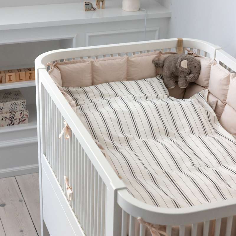 Sebra Bedding - Baby - Cream Stripe  - Image 2