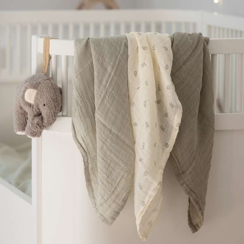 Sebra Cloth diapers - 3 pcs. - Sophora Leaves - Mist Green  - Image 2