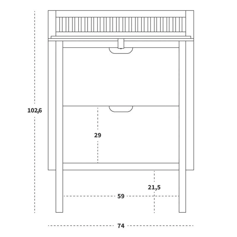 Sebra Changing table with drawers - Classic White  - Image 9