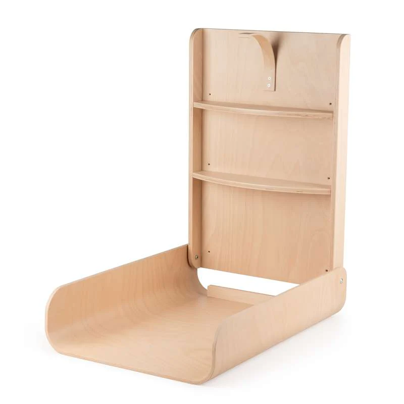 Sebra Væghængt Puslebord - Wooden Edition