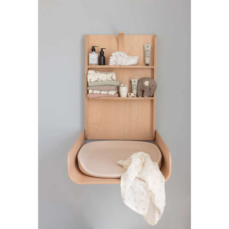 Sebra Væghængt Puslebord - Wooden Edition - Image 11