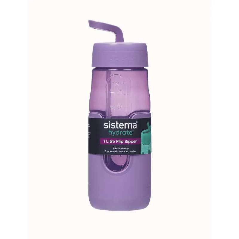 Sistema Flip Sipper Bottle Drikkedunk - 1L - Misty Purple - Image 5