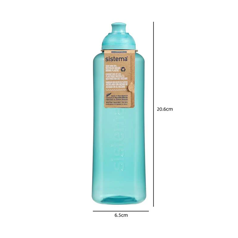 
Ocean Bound Drinking Bottle System - Swift Squeeze - 480ml - Teal Stone - Image 4