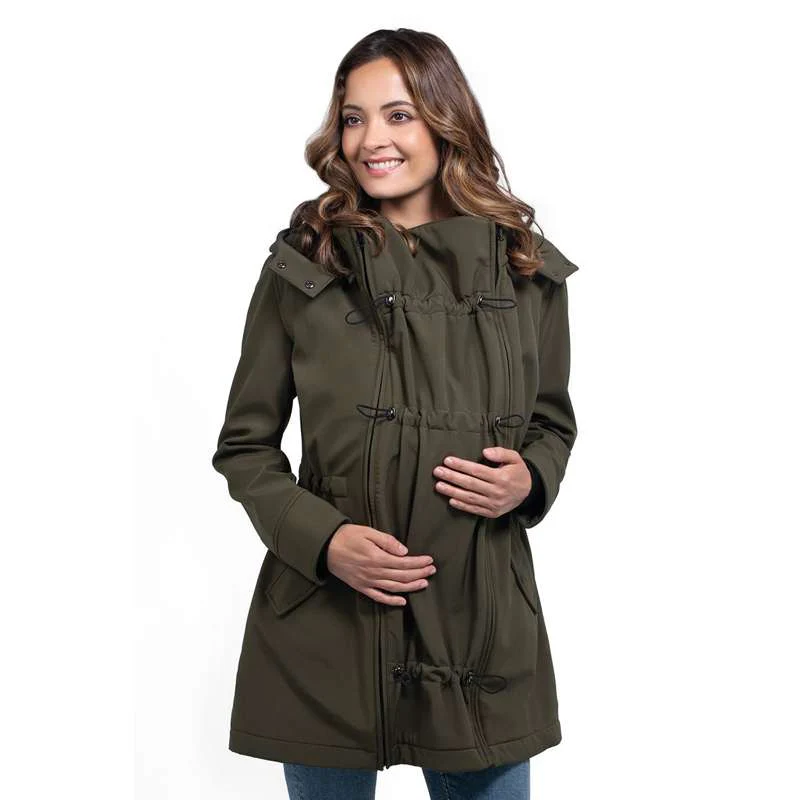 Wombat & Co Shell - Maternity and Carry Jacket - Camo Green  - Image 2