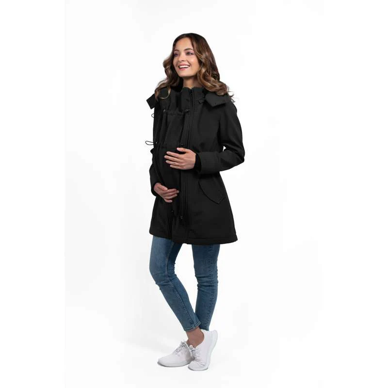 Wombat & Co Shell - Pregnancy and Carrying Jacket - Black  - Image 2